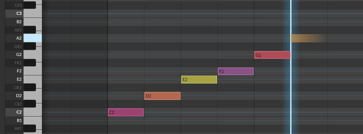 MIDIステップ入力