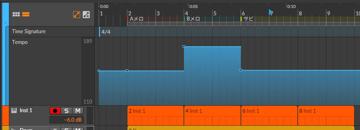 キューマーカーの表示