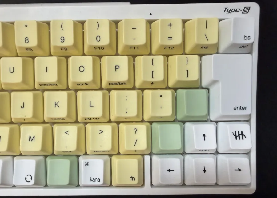 記号のキートップを差し替えた
